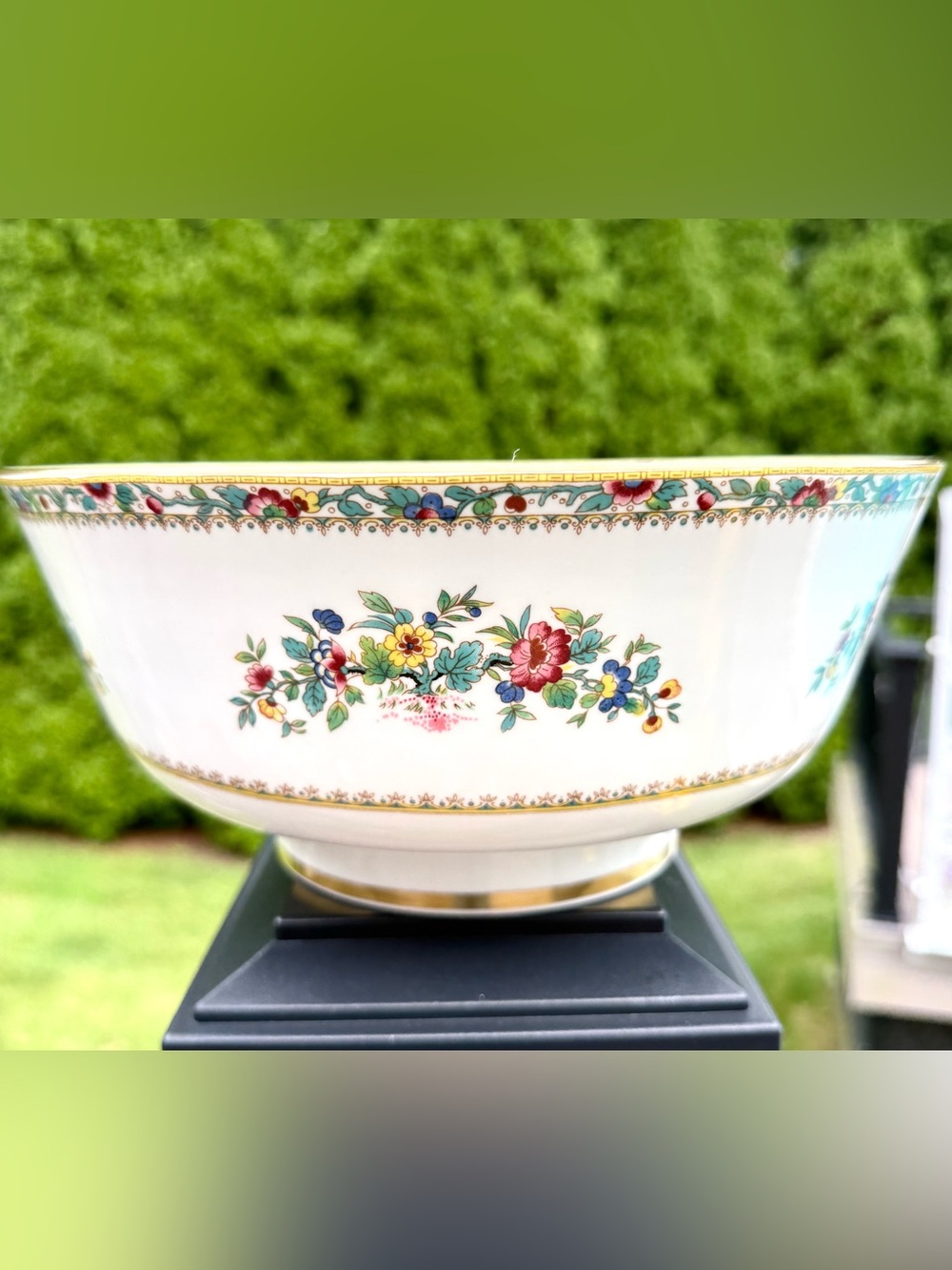 Coalport Ming Rose Bone China Bowl Made in England Vintage Floral Gold Trim